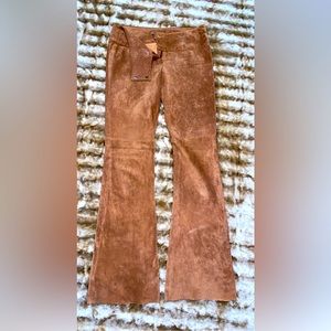 Vintage brown leather pants